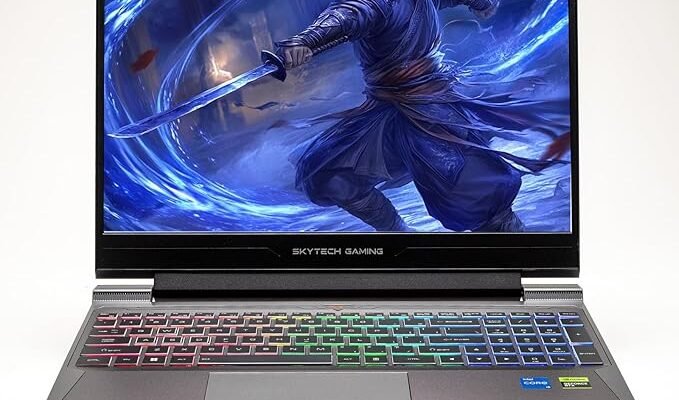 Skitch Gaming Ares Gaming Laptop, Intel Core i5-13420H(4.6GHz Turbo Boost), NVIDIA GeForce RTX 4050, 15.6” FHD 144Hz Display, 16GB DDR4, 1TB PCIe SSD, Wi-Fi 6, RGB Backlit KB, Windows 11, NLXB